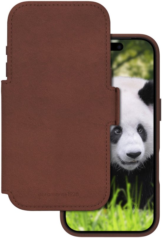 dbramante1928 Lynge iPhone 17 Pro Book Case Leer met MagSafe Bruin