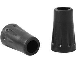 Voeten voor wandelstokken 2-pack Zwart