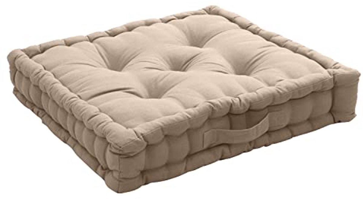 Groot Kussen 50x50 cm Beige