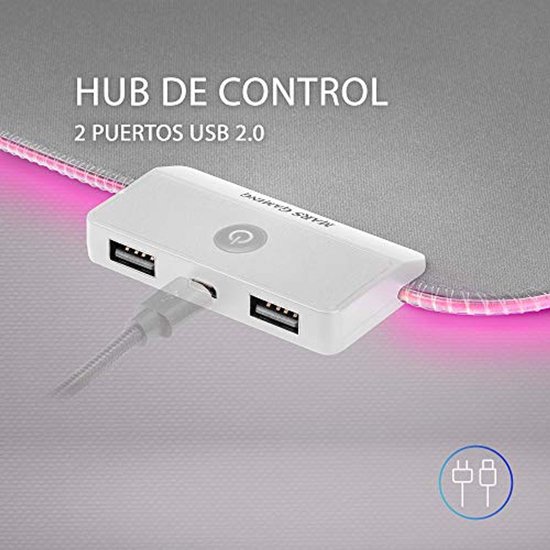 Grote RGB Muismat XXL met USB Hub en 12 Verlichtingsmodi — afbeelding 3