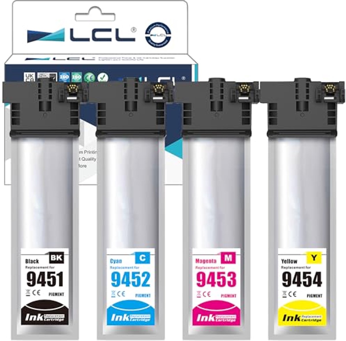 Compatibele inktcartridges set 1 zwart, 1 cyaan, 1 magenta, 1 geel voor WF-C5210
