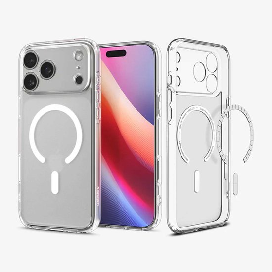 Coque arrière Spigen Ultra Hybrid compatible MagSafe pour iPhone 17 Pro – White Frost