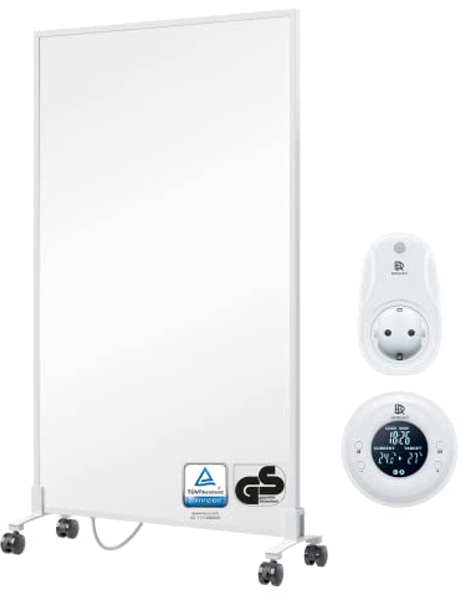Infraroodverwarming 700 watt - Mobiele elektrische verwarming met thermostaat en afstandsbediening
