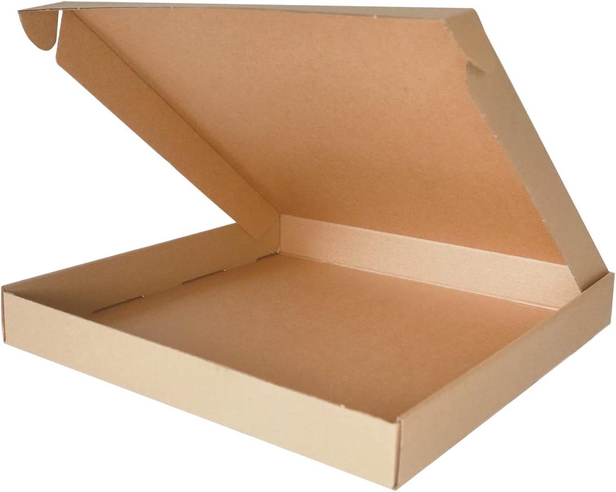 Allecto plus - Middelgrote pakketpostdozen golfkartonnen dozen voor zakelijke verzending (10 stuks)