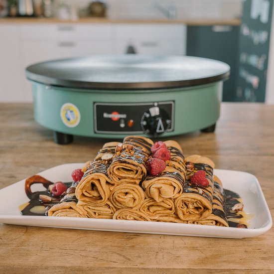gietijzeren crêpemaker 40cm 3000w groen - krampouz - cebpa4ao — afbeelding 5