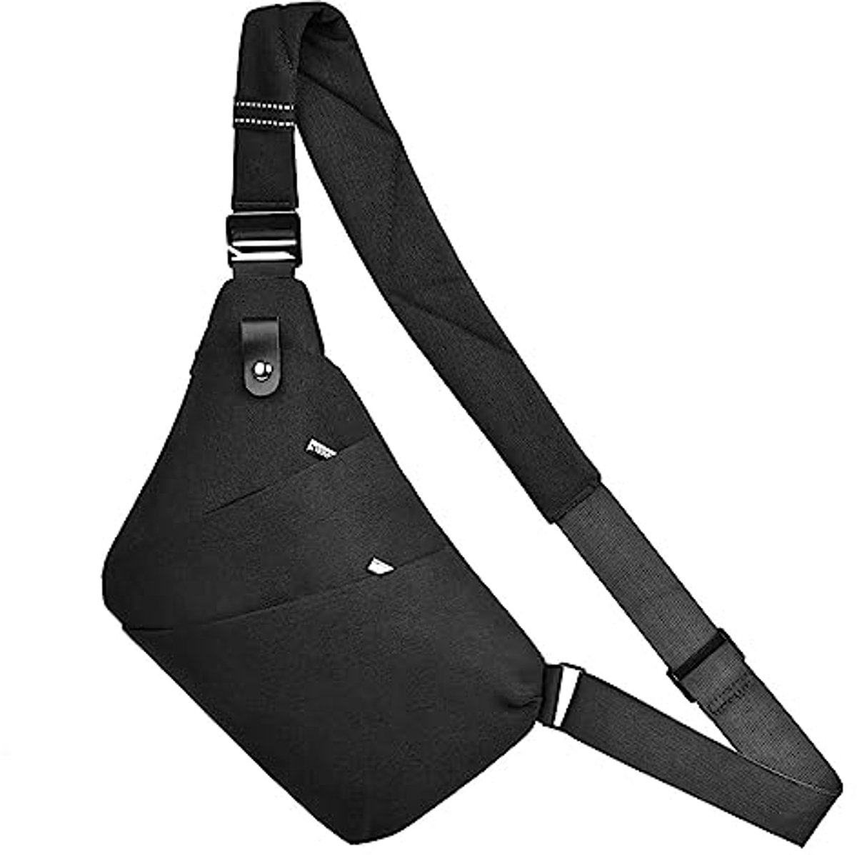 Heren Sling Borsttas Schouder Crossbody Tas Anti Cross Body Tassen Messenger Bag Sport Leisure Borst Tas voor Mannen (Zwart), Zwart, Maya Bay Shirt met korte mouwen en klassieke pasvorm