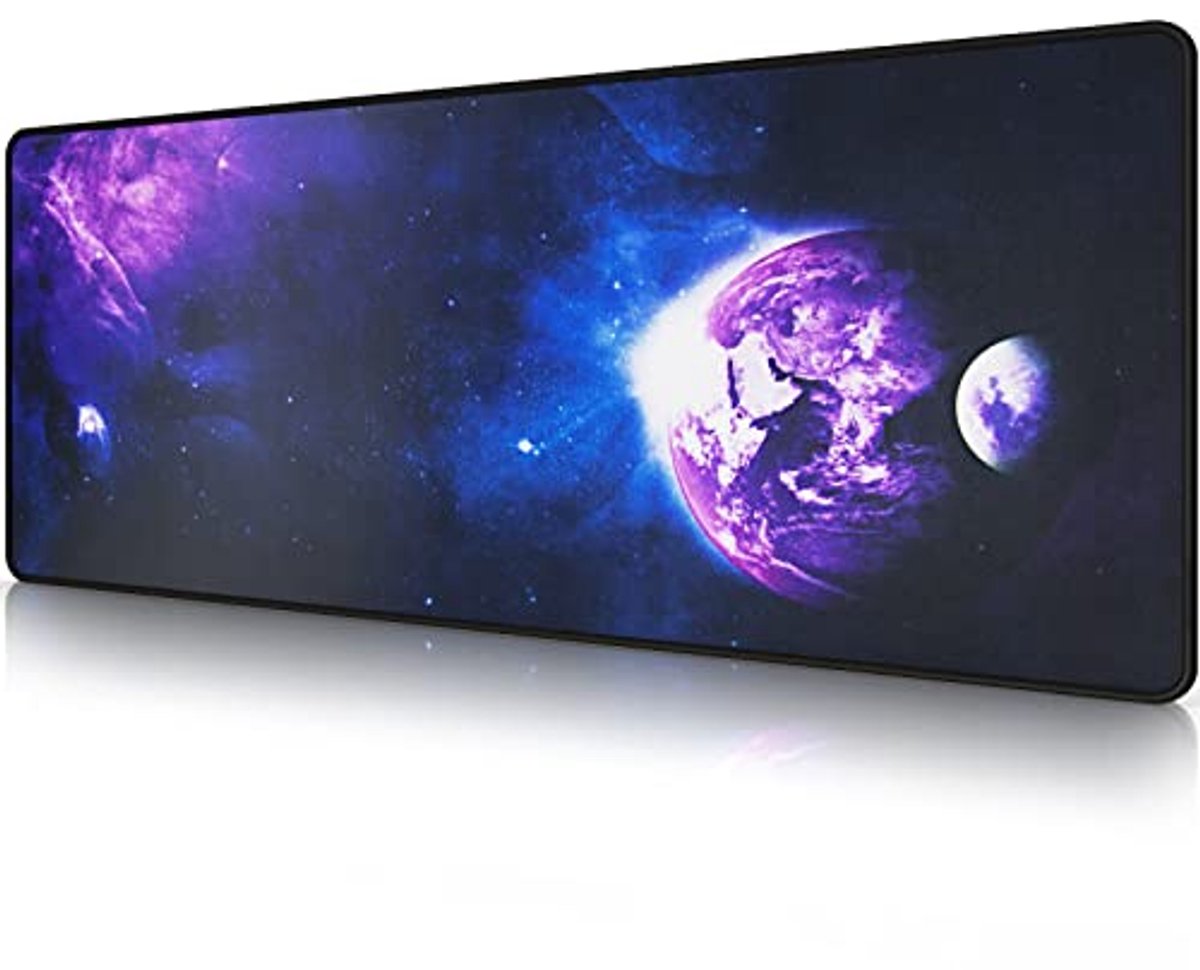Grote gamingmuismat 800x300mm met antislip basis en gestikte randen
