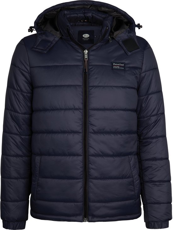 Petrol Industries - Heren Gevoerde Jas Wisconsin - Blauw - Maat XL