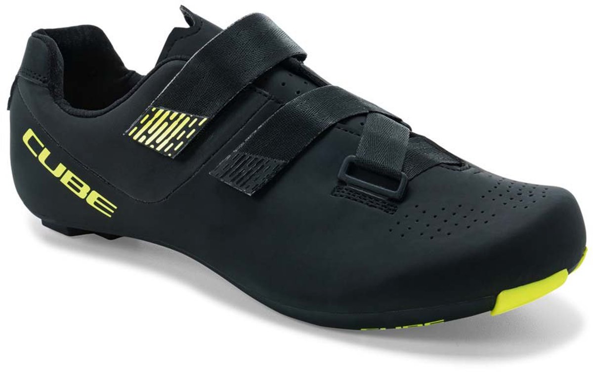 CUBE Fietsschoenen RD Sydrix - Sportschoenen - Met klittenband - Zwart/Lime - Maat 48
