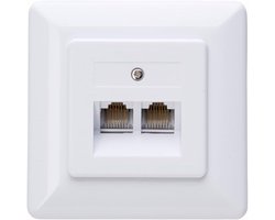 Kopp wandcontactdoos ADSL/UTP 2-voudig
