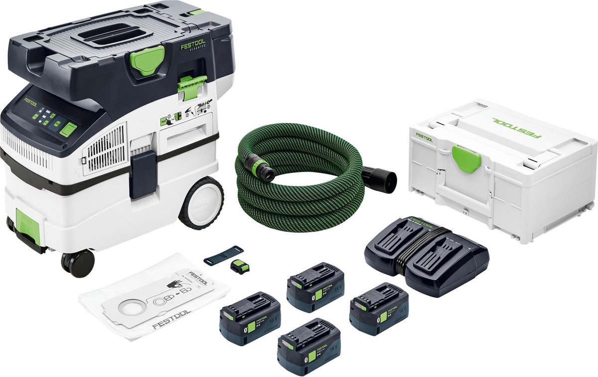 Festool CTMC MIDI I-Plus Accustofzuiger 2x18V 5.0Ah - 577672
