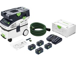 Festool CTMC MIDI I-Plus Accustofzuiger 2x18V 5.0Ah - 577672