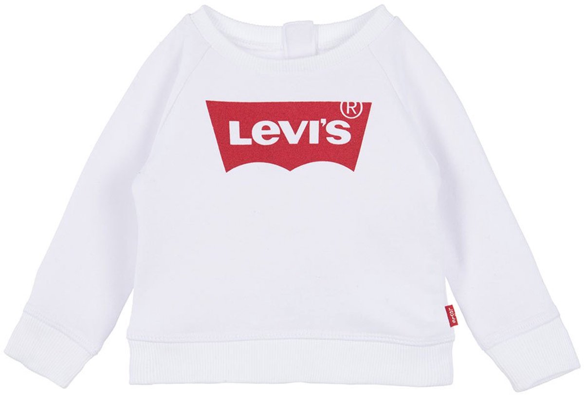 Levi´s ® Kids Ket Item Logo Sweatshirt 6 Months Meisje Rood
