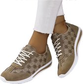 Baskets pour femmes de créateur pour femme - Beige - Marron - Chaussures pour femmes - Sport - Taille 38
