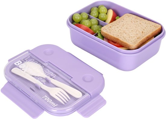 Lunchbox Met Soepkom Groen - Luxe Bentobox - Luchtdicht En Lekvrij Bpa Vrij