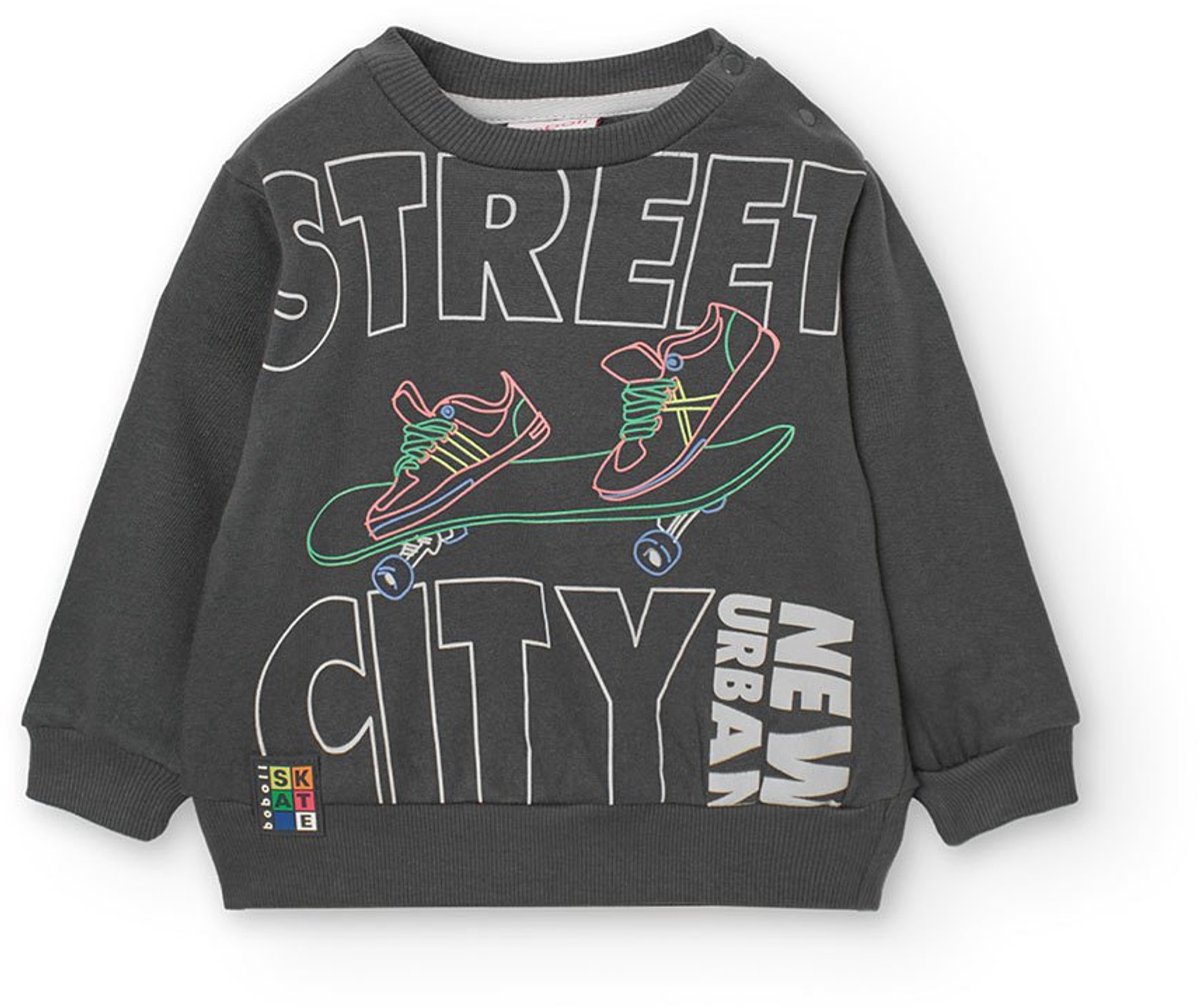 Boboli Fleece Sweatshirt Grijs 24 Months Jongens