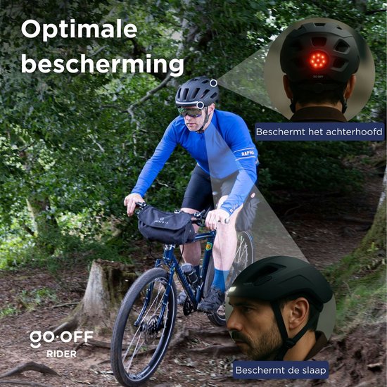 GO-OFF RIDER noir avec lumière avant et arrière - taille L
