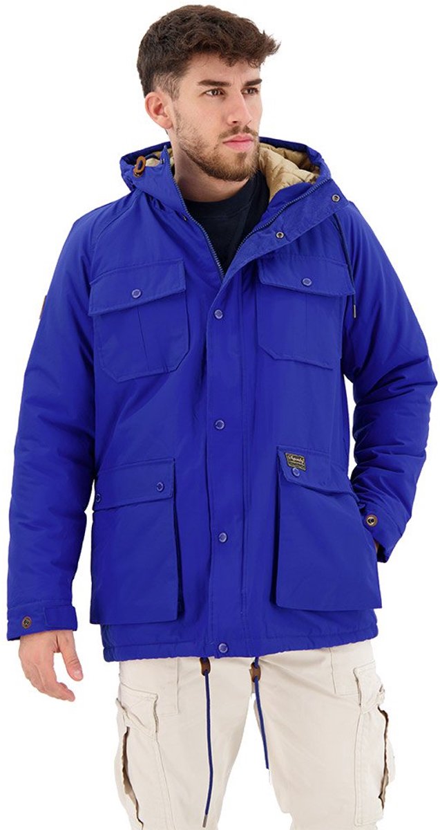 Superdry Mountain Padded Jas M Man Blauw