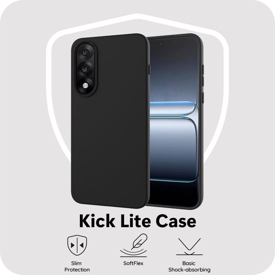 Coque Cazy compatible avec OnePlus Nord 5 - Coque souple en Siliconen - Zwart