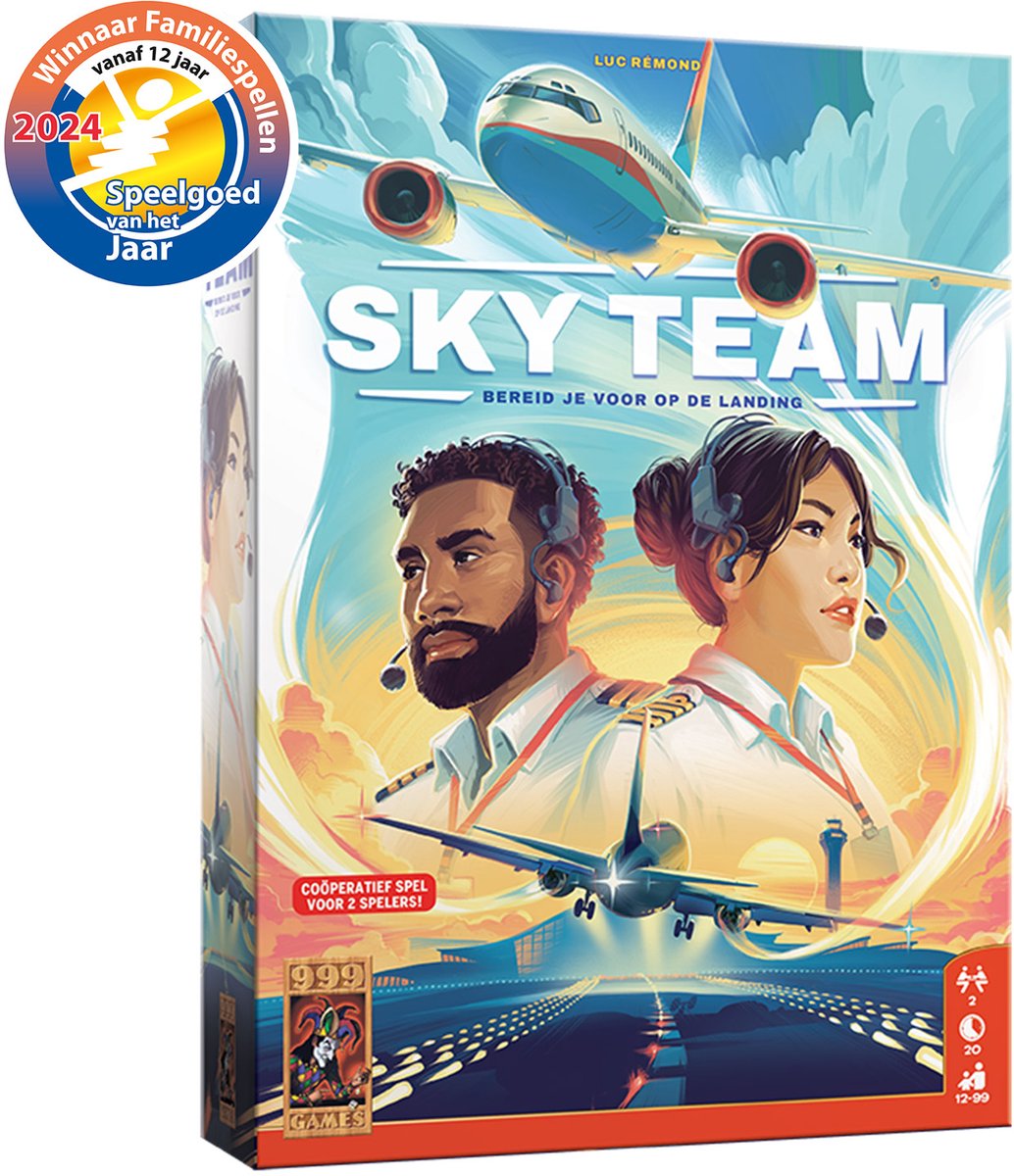 999 Games - Sky Team - Bordspel - Voor 2 spelers - Coöperatief spel - Nederlandstalig - Winnaar Speelgoed van het Jaar 2024 - Winnaar Gouden Ludo 2025 — afbeelding 8