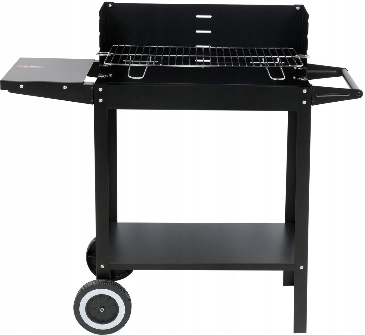 Draagbare Koolgrill met Plank & Verstelbare Haan 48x26cm
