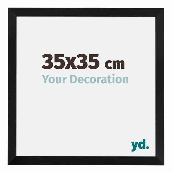 Cadre Photo Catania Your Decoration - 35x35cm - Zwart
