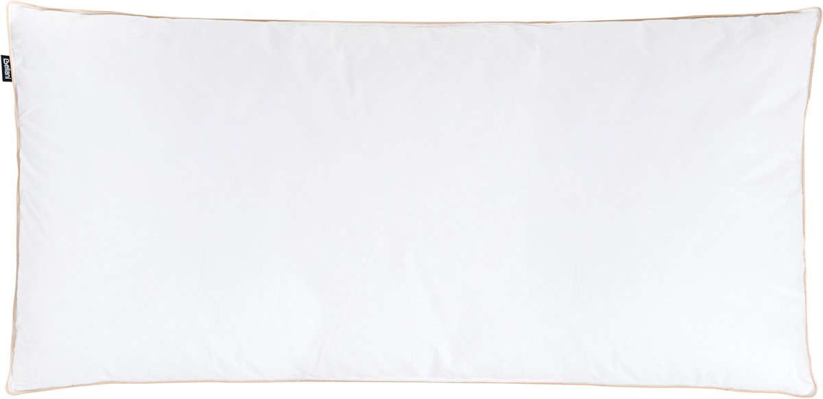 BELIANI ETNA - Hoofdkussen 3 vakken - Wit - 40 x 80 cm - Laag - Eendenveren