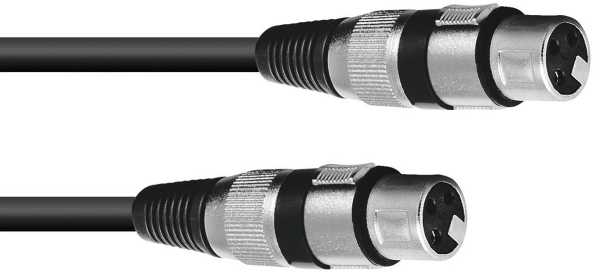 Omnitronic Adapter Cable XLR(F)/XLR(F) 0.2m Black - Patchkabel