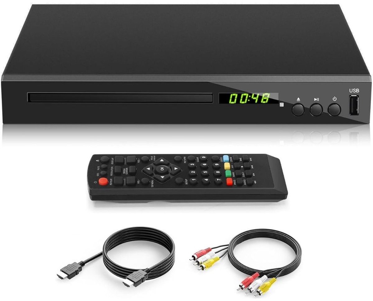 Thuys – DVD Speler – Met HDMI – Blu Ray Spelers – Externe DVVD Speler – Zwart