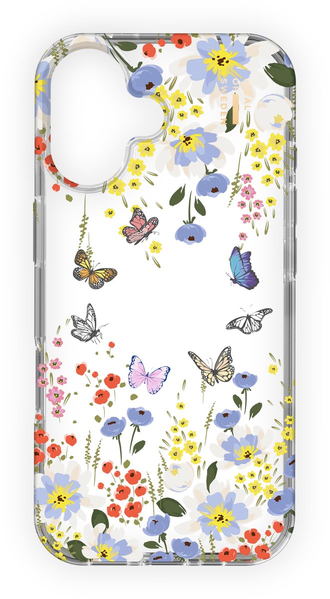 iDeal of Sweden Clear Case Mid geschikt voor Apple iPhone 16 Artistic Garden