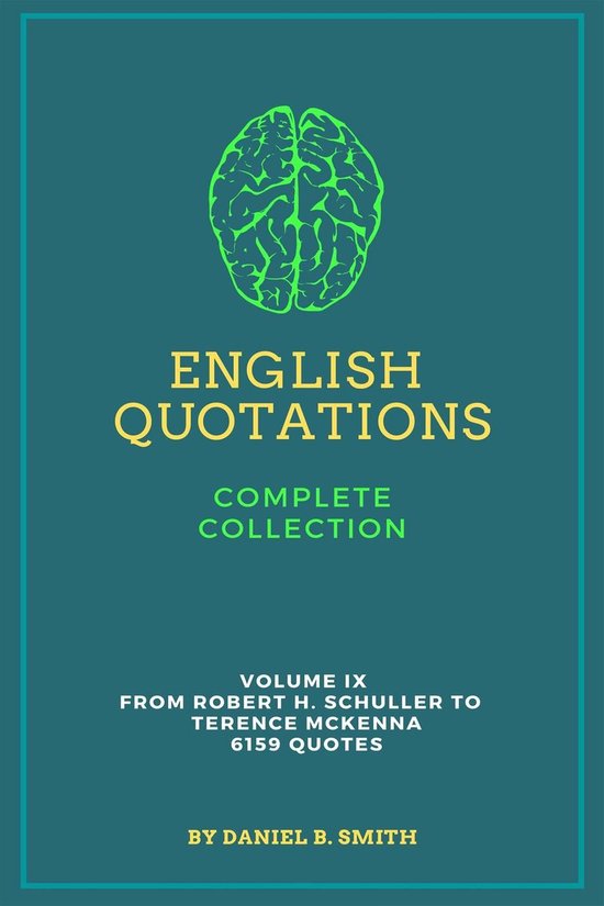 English Quotations Complete Collection: Volume IX - cover