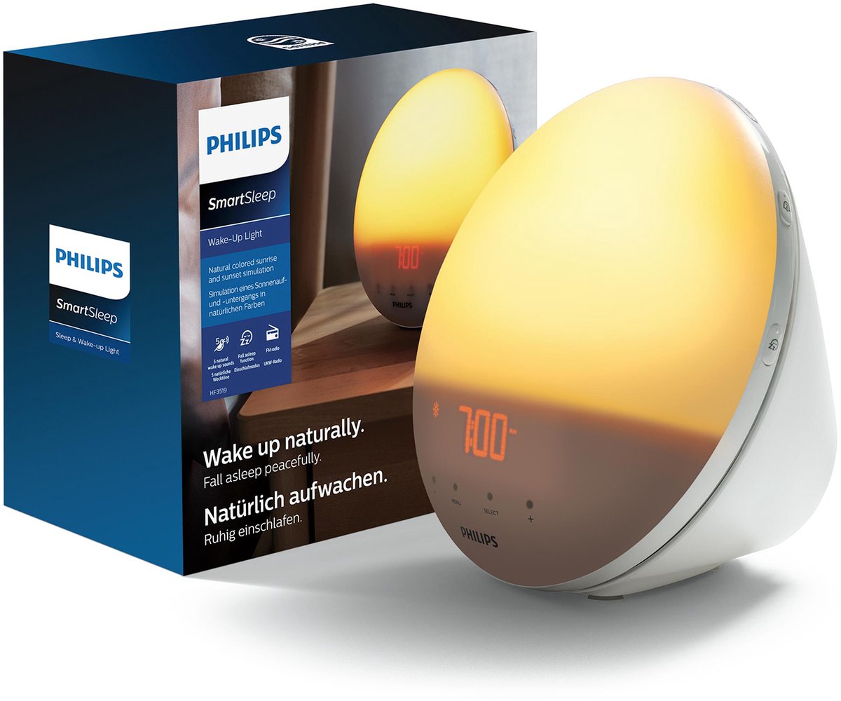 Philips HF3521/01 - Wake-up light - Wit op Prijzenvolger.com