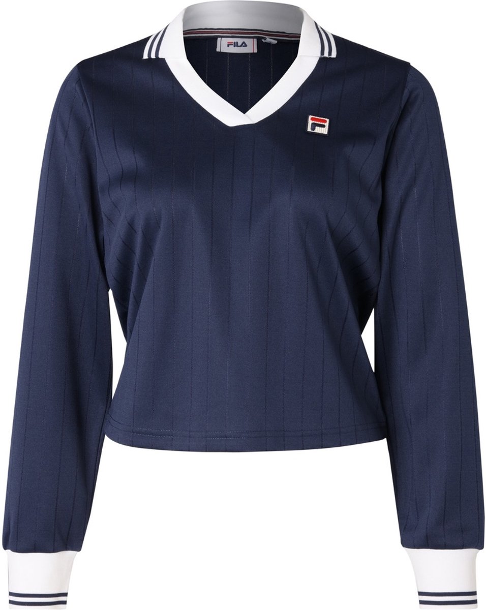 Fila Damen Longsleeve Lawe Longsleeve Polo FAW1009 Iris-L Zwart