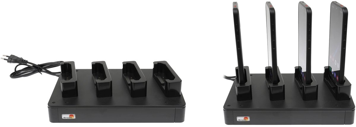 4-weg desktop-oplaadstation voor Samsung XCover6 Pro/7 Pro