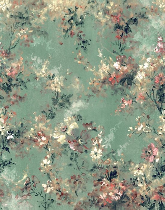 Papier peint photo - Fleurs - Botanique - Romantique - Papier peint non tissé texturé - Décoration murale de Luxe pour salon et chambre