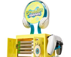 Numskull - SpongeBob SquarePants Inspired Gaming Locker voor 4 Controllers - 10 Games - Koptelefoon