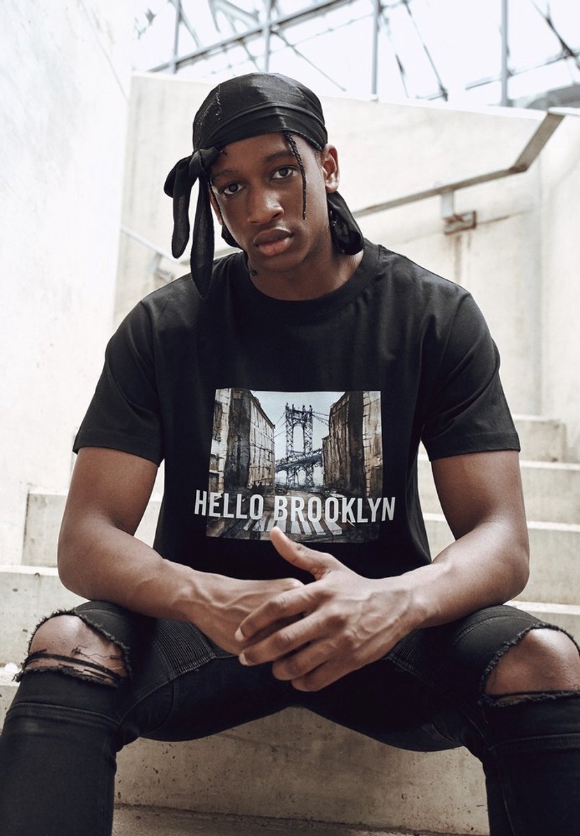 Mister Tee T-Shirt Hello Brooklyn Tee -S Zwart