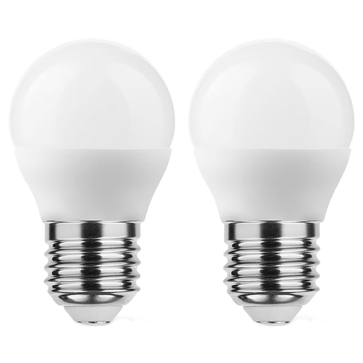 Technik E27 LED Lamp 4.9W - 470lm - 6000K - Daglicht Wit - LED Globe Mini P45 - Vervangt 40W Halogeen Gloeilamp - 2 stuks