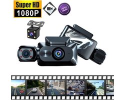 IP-scherm 3-inch HD voor + achter + ingebouwde groothoek DVR + wifi
