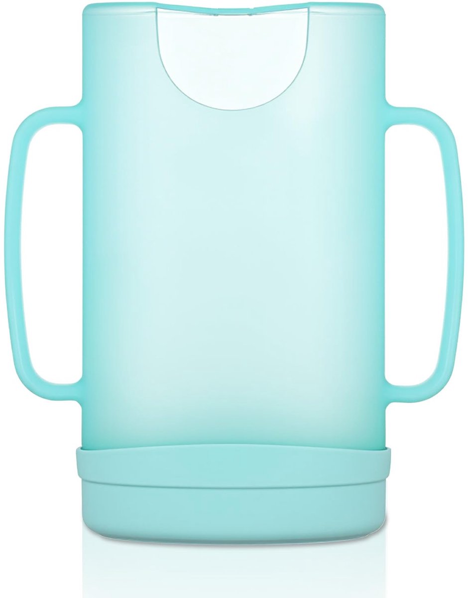 Houder voor melkbewaarzakjes zonder knijpen. Bewaarzakhouder voor babymelk voor voedselzakken, drankpakken en sappakken, met handige handgreep voor eenvoudig zelf voeden zonder knoeien (groen)