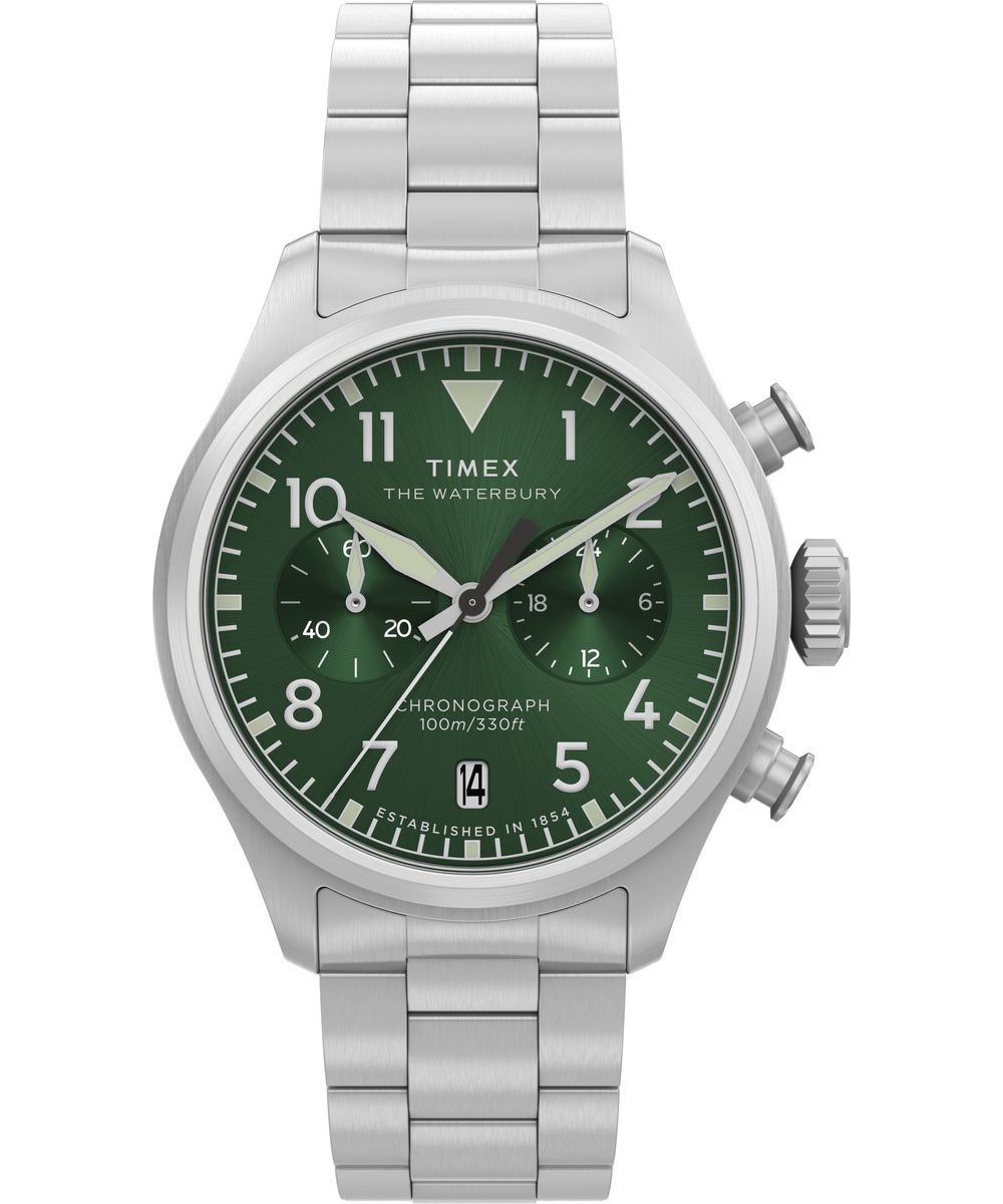 Timex Waterbury Ace TW2Y19100 Horloge - Staal - Zilverkleurig - Ø 41 mm