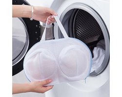 2 Stuk BH Waszak - Ondergoed Waszakje voor Beha & Lingerie - Anti-vervorming Mesh Waspakket - Speciaal voor Wasmachine - Blauw