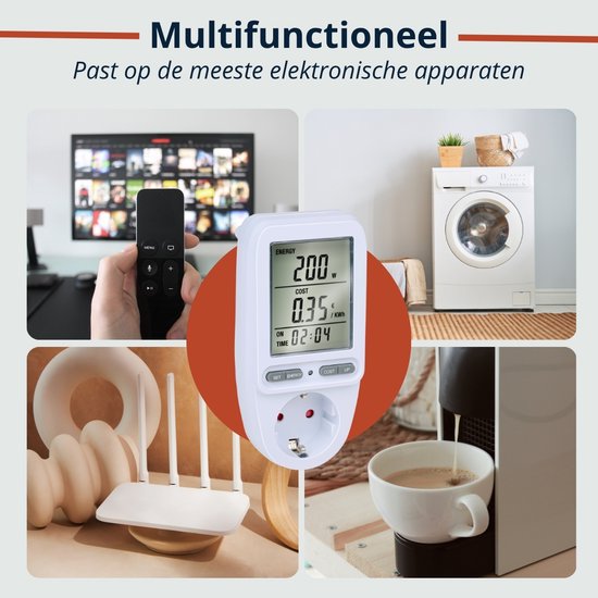 Grundig Energie Vebruiksmeter - KwH Meter voor Stopcontact - Energieve