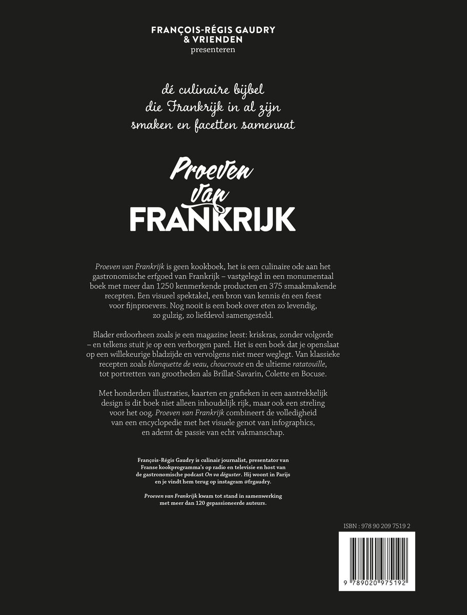Proeven van Frankrijk - back cover