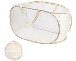 QTTVBTNA -Opvouwbare Pop-up Wasmand met Handvatten – Ademend Mesh Ontwerp – Lichtgewicht & Draagbaar – Ideaal voor Slaapkamer, Badkamer, Studenten, Camping & Reizen