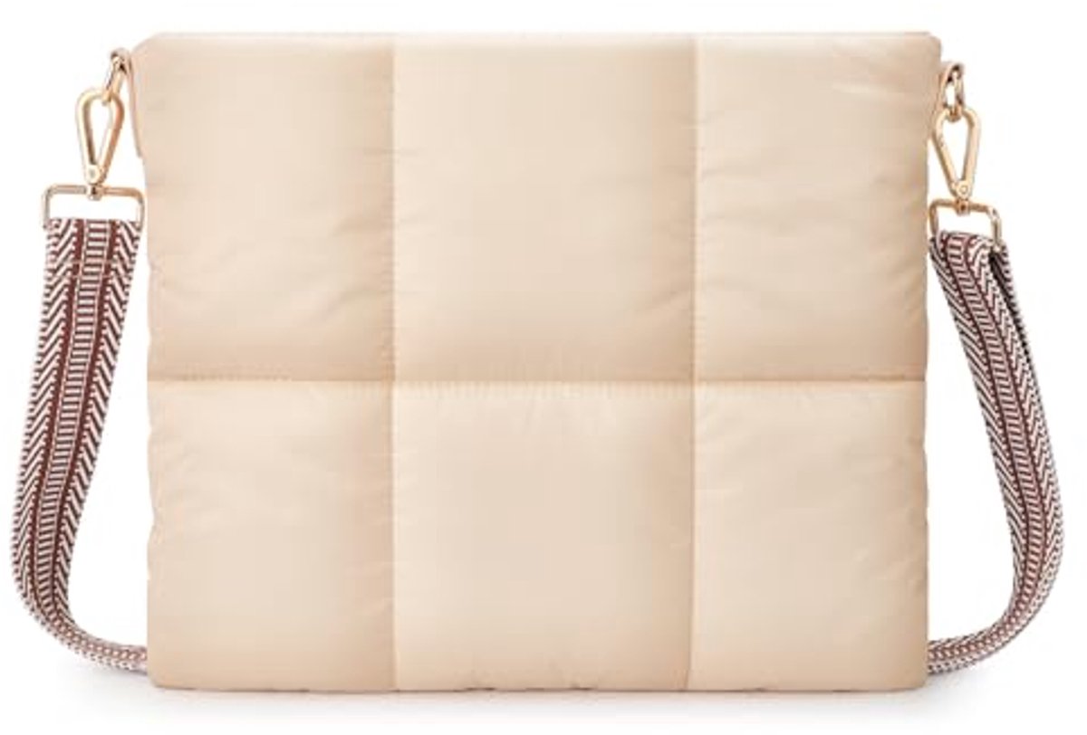 Quilted Puffer Tablet Sleeve voor 12.9 Inch Tablets - Schoudertas voor Dames