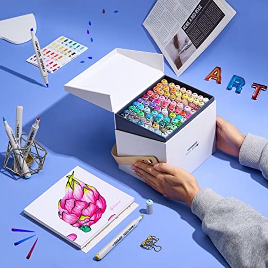 alcohol-markers-set-met-80-kleuren-borstel-beitel-tips-voor-tekenen