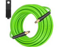 Waterpijp van 10 meter lang in groene kleur voor een aangename rookervaring met vrienden cho1, shisha feest en gezellig samen zijn.