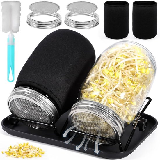 ApexArte® Kiempot voor Kiemzaden - Kiemtoren - Kiemglas Kiemgroente