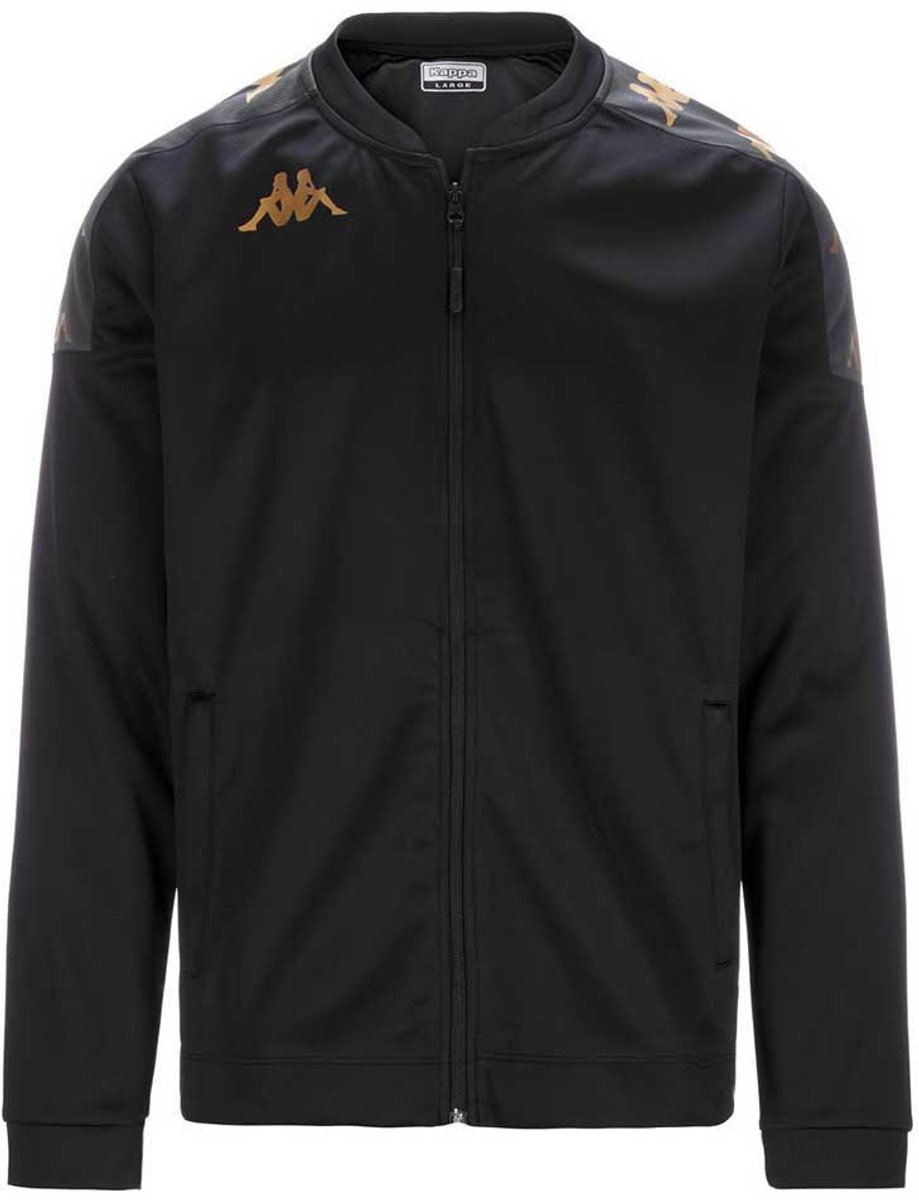 Kappa Giullio Sweatshirt Met Rits 12 Years Jongens Meisjes Zwart